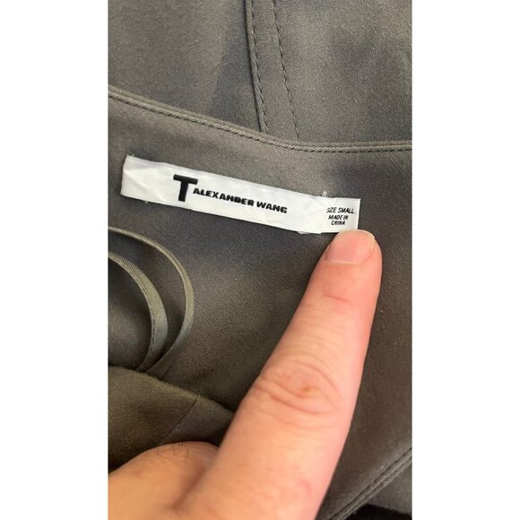 ALEXANDER WANG ONE SHOULDER BODYCON PENCIL DRESS SMALL 2/4 - Picture 6 of 8